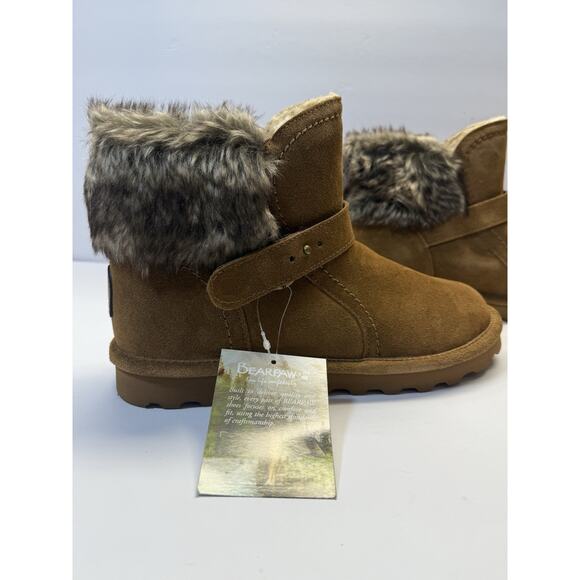 BearPaw Koko Hickory II Brown Women's Size 10 New With Box Wool Lamb Skin - Picture 6 of 15